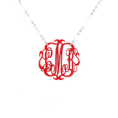 Moon and Lola Paris Monogram Necklace