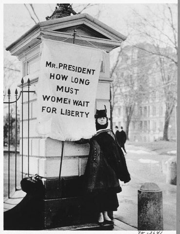 Moon and Lola respects Alison Turnbull Hopkins standing outside white house protesting