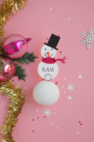 oh happy day sam snowmany placecard