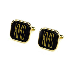 Moon and Lola - Vineyard Square Modern Font Cufflinks