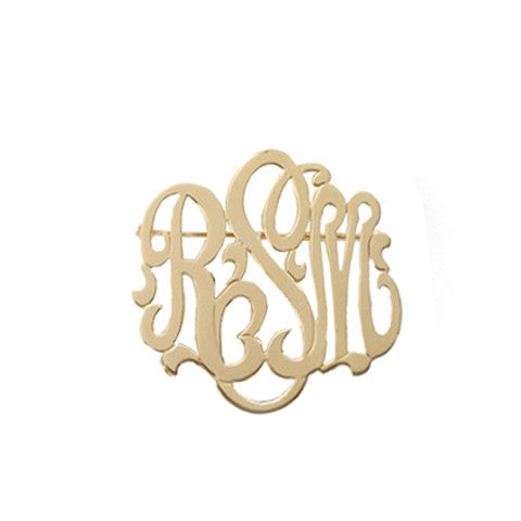 Cheshire Handcut Monogram Domed Ring