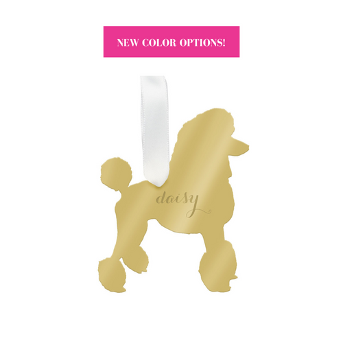 Personalized Poodle Ornament