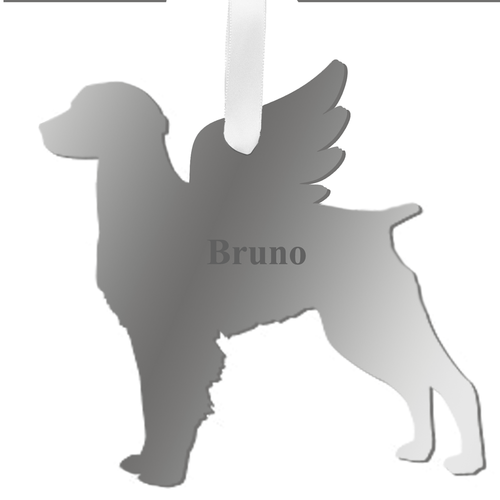 Personalized Angel Brittany Spaniel Ornament