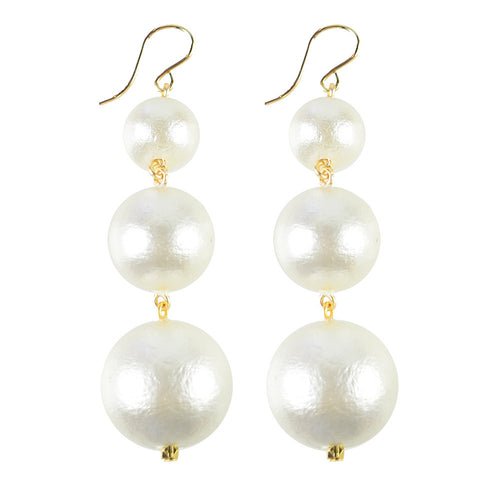 I found this at #edwardterrylandscape! - Europa Cotton Pearl Earrings