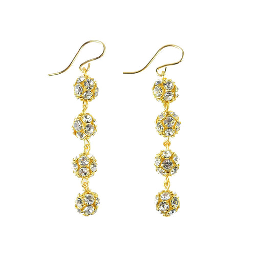 I found this at #edwardterrylandscape! - Europa Mini Rhinestone Ball Earrings