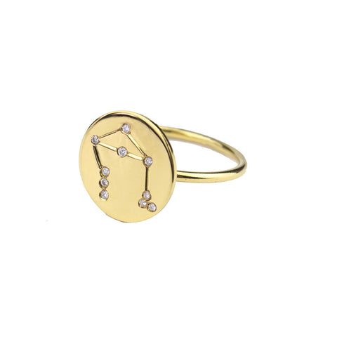 Palais Cheshire Handcut Monogram Ring