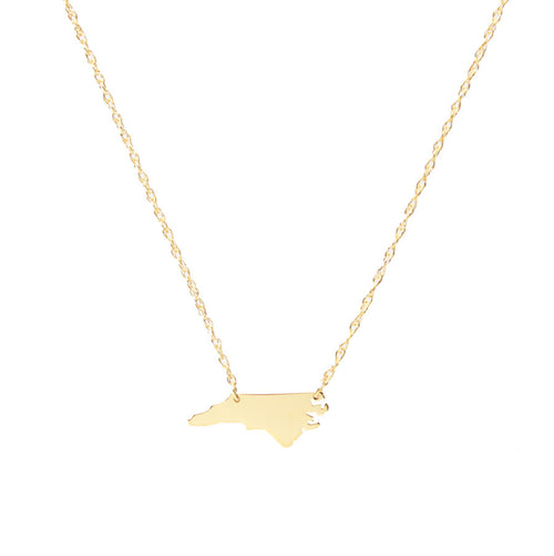 I found this at #edwardterrylandscape - Metal Mini State Necklace