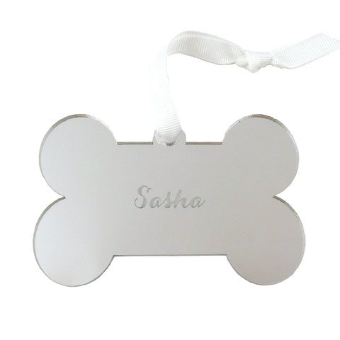 Rimmed Script Ornament