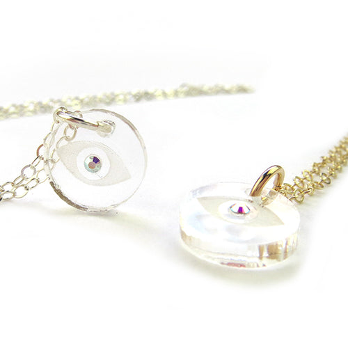 Moon and Lola - Evil Eye Necklace with Swarovski Crystal