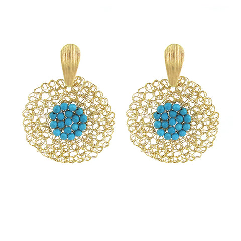 Europa Rhinestone Ball Earrings