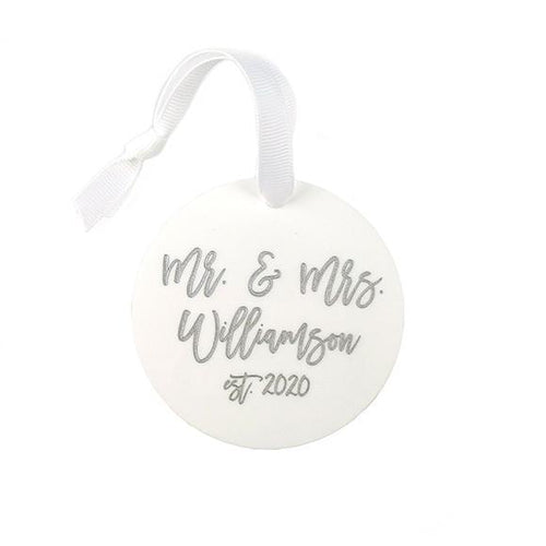 Moon and Lola - Personalized Wedding Ornament