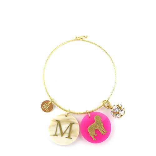 Moon and Lola - Eirene Bangle with Rhinestone Ball Charm