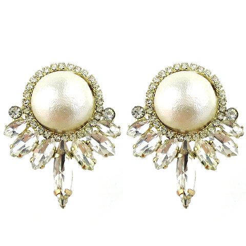 Europa Rhinestone Ball Graduated Earrings