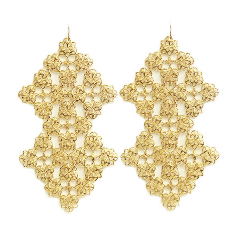 Europa Rhinestone Ball Graduated Earrings