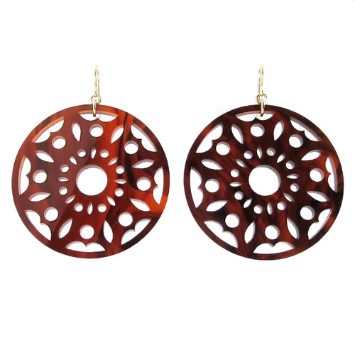 Moon and Lola - Pavia Earrings in Tortoise Shell