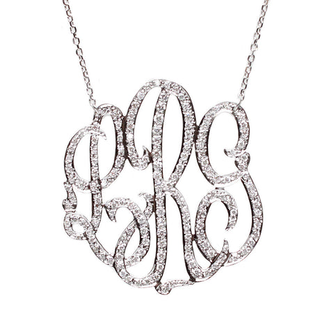 Cheshire Handcut Monogram Necklace