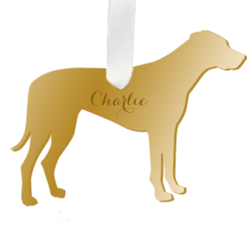 Personalized Rhodesian Ridgeback Ornament