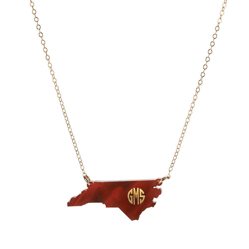 I found this at #edwardterrylandscape! - Acrylic State Monogram Necklace