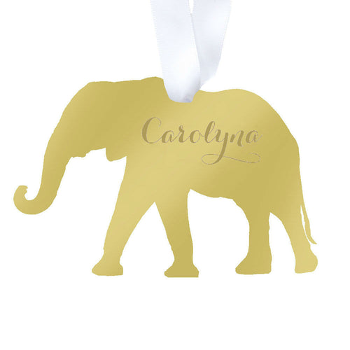 I found this at #edwardterrylandscape! - Elephant Ornament with Monogram
