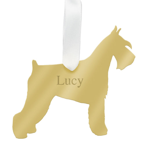 I found this at #edwardterrylandscape! - Personalized Miniature Schnauzer Ornament