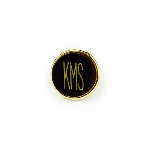 Vineyard Lapel Pin Stacked Monogram