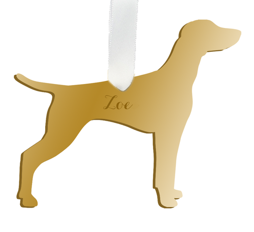 Personalized Vizsla Ornament