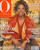 Cover of O Magazine with a Oprah in a fall scheme pictured.