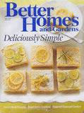 Cover of Better Homes and Gardens magazine with lemon bar squares pictured.