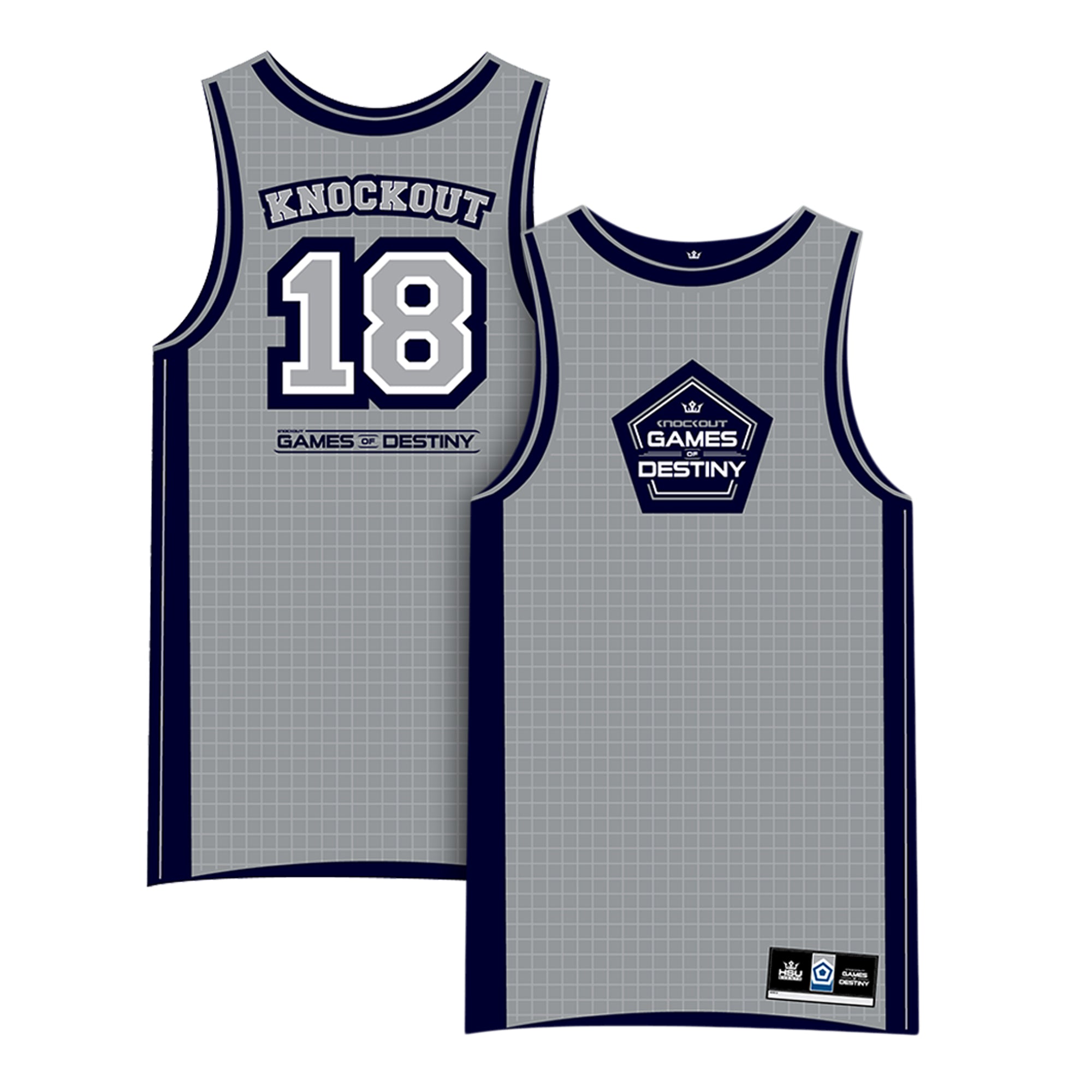 grey basketball jersey design