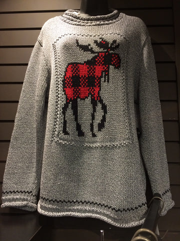 Cotton Country moose sweater