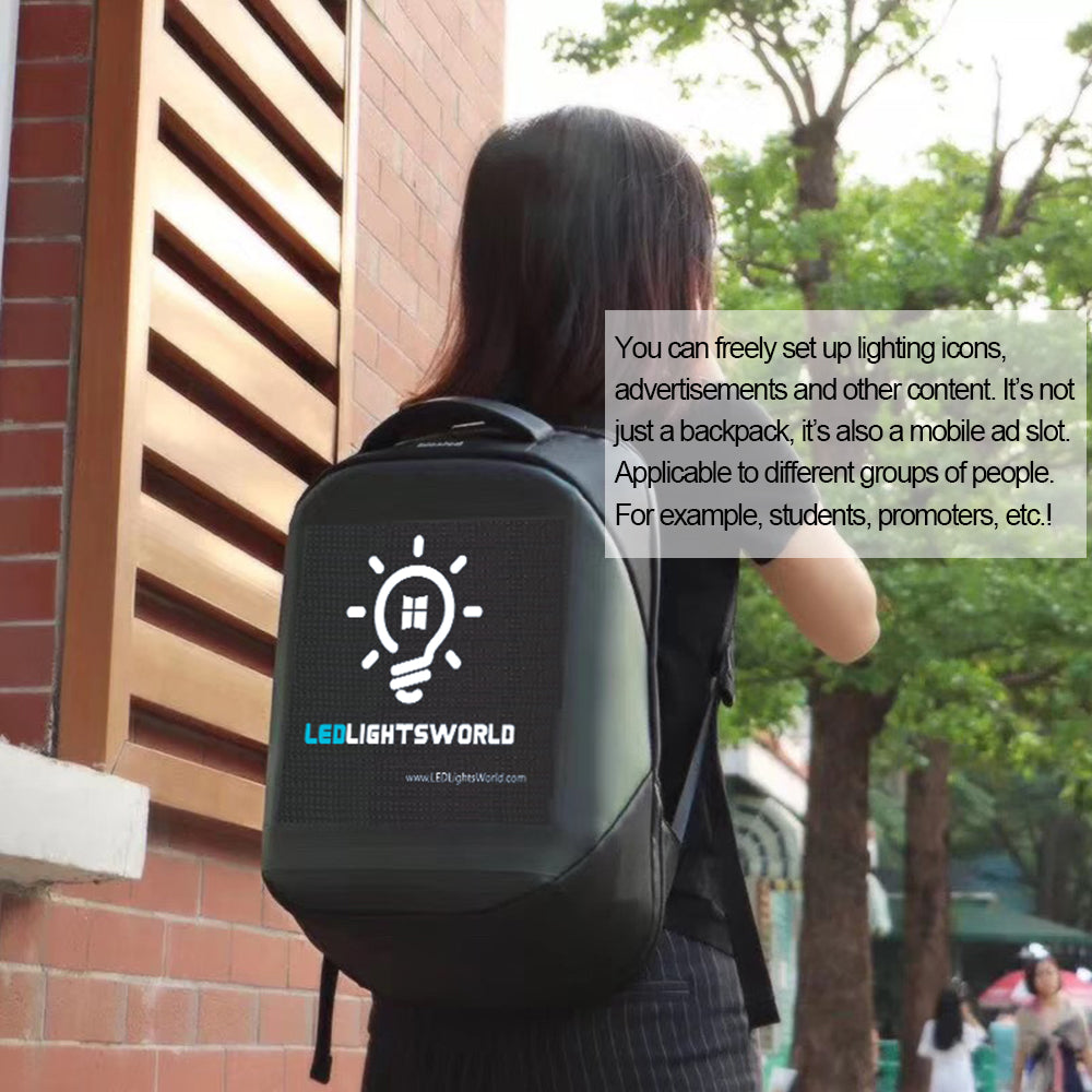 Free Shipping New Generation Displayed LED Backpack APP – LEDLightsWorld