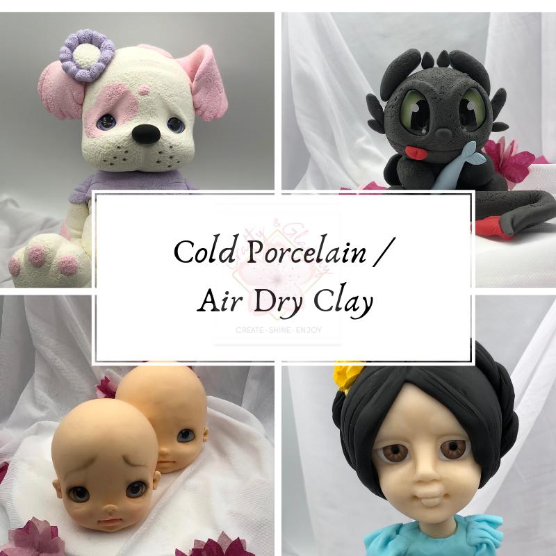 how to colour cold porcelain