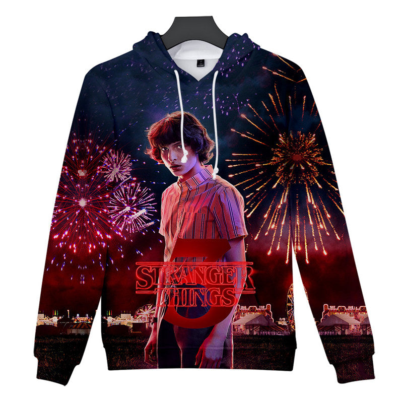 stranger things hoodie red