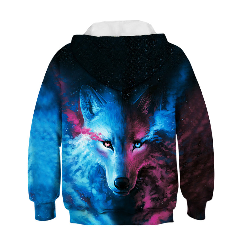 girls wolf hoodie