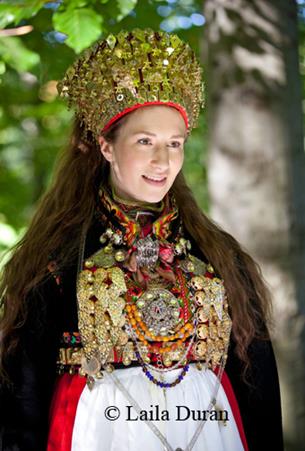 Hilde Nødtvedt makes filigree jewelry for the Bunad - The Norwegian Traditional Dress worn on May 17th.