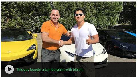 Buying a Lamborghini with Bitcoin