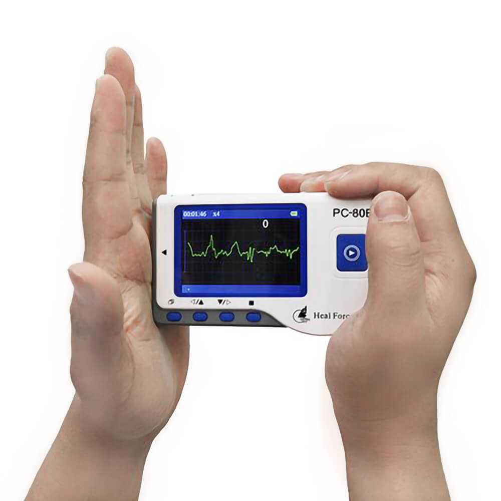Mascarello®HEAL FORCE PC-80B Handheld Color ECG EKG Portable Heart Monitor 50x Electrode US 