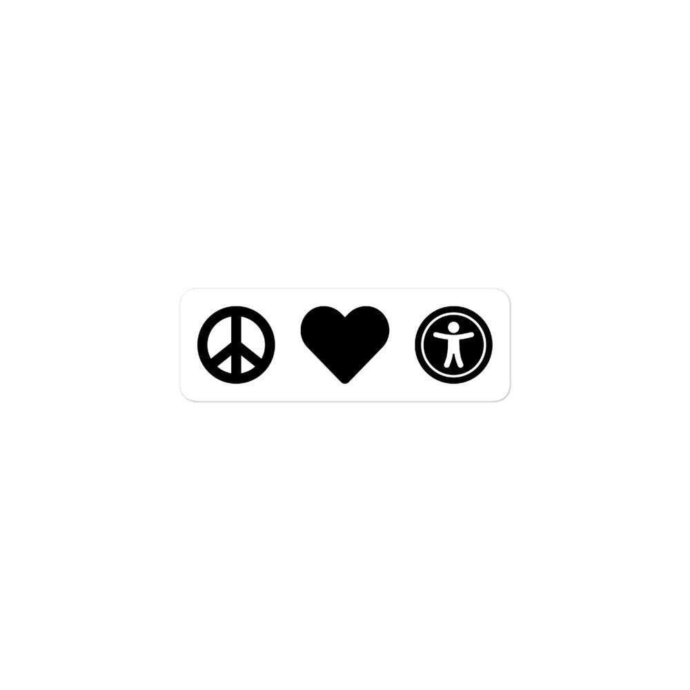 Peace Love A11y Sticker – Scott Vinkle