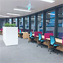 Space usage to be equally split between collaborative and individual work areas  