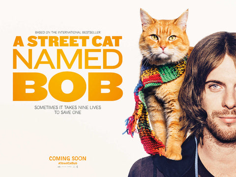 front cover of a street cat called bob movie 