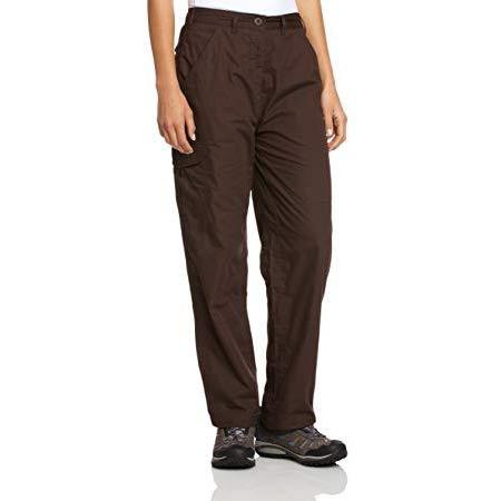 Brown - Size 12S Dark Saddle Short Craghoppers Craghoppers Women's Basecamp Trousers 