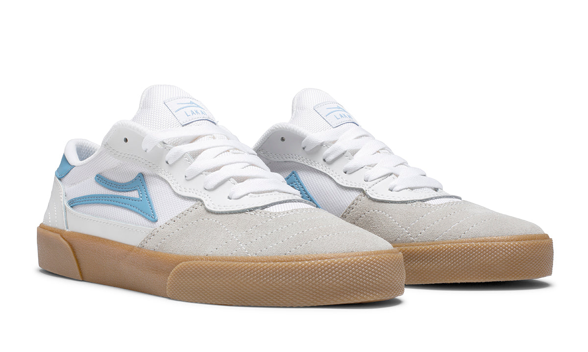 Cambridge - White/Light Blue Suede 