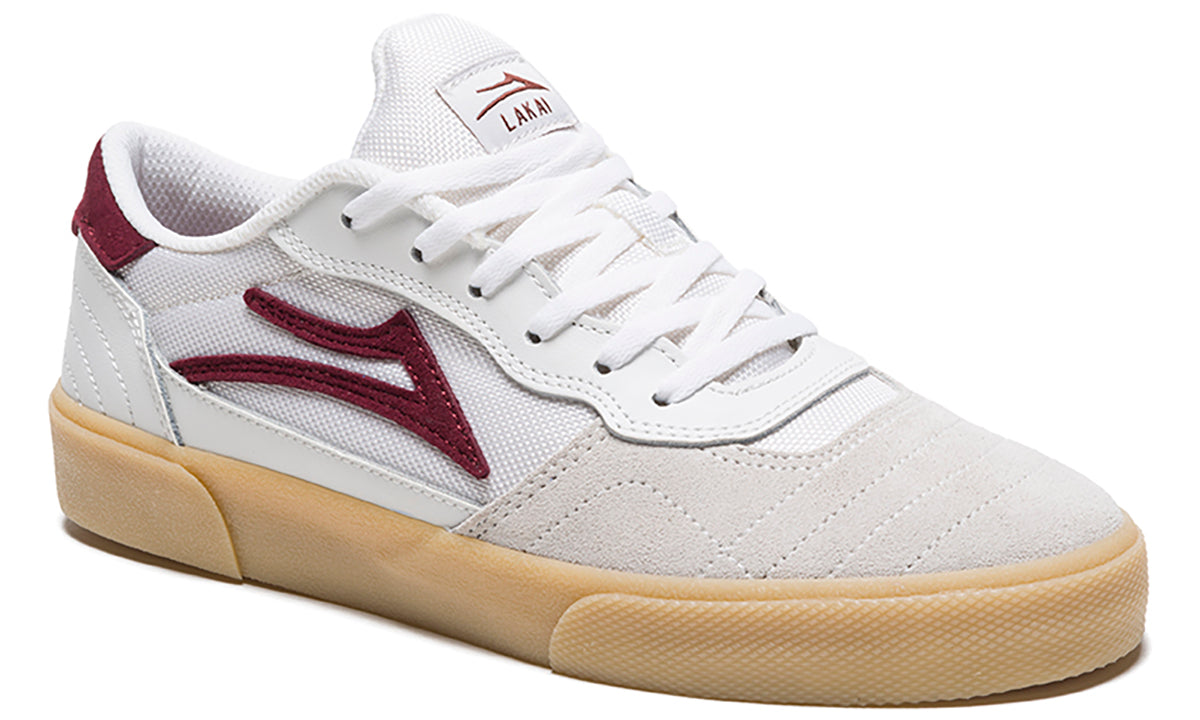 white leather skate shoes