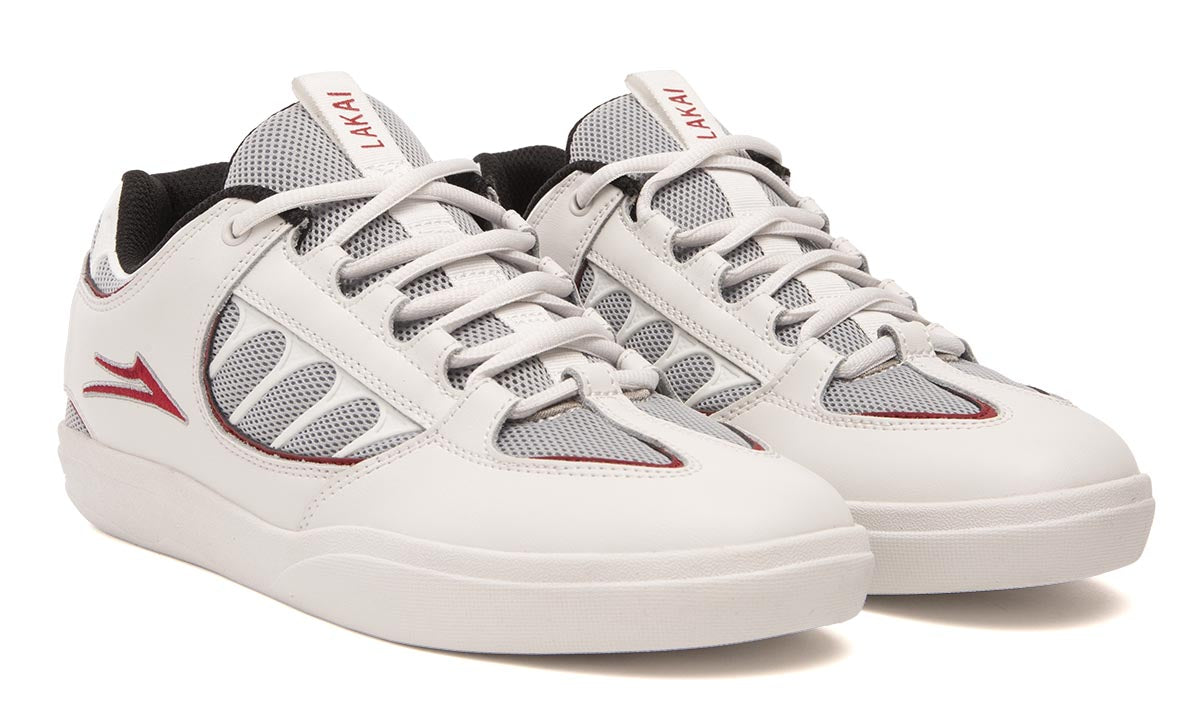 white leather skate shoes