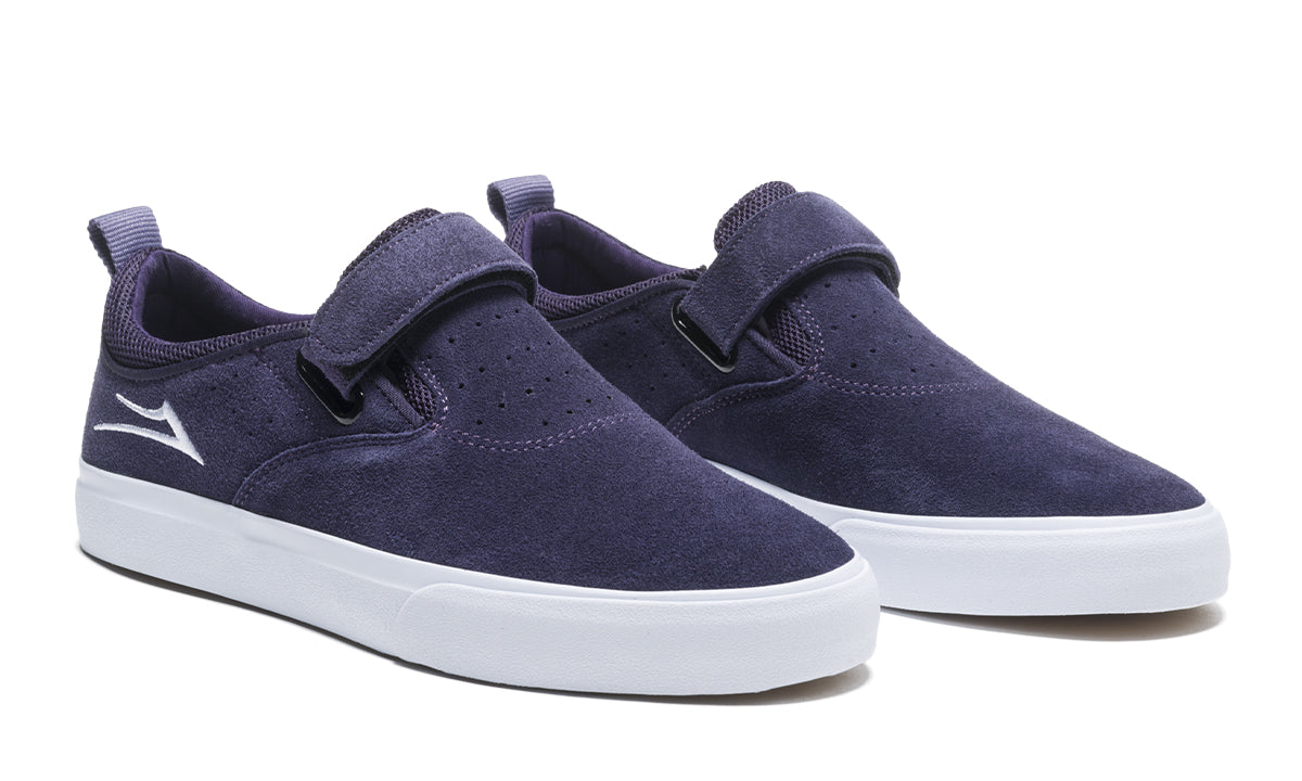 purple suede shoes