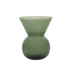 Recycled Glass Flower Vase in duck green