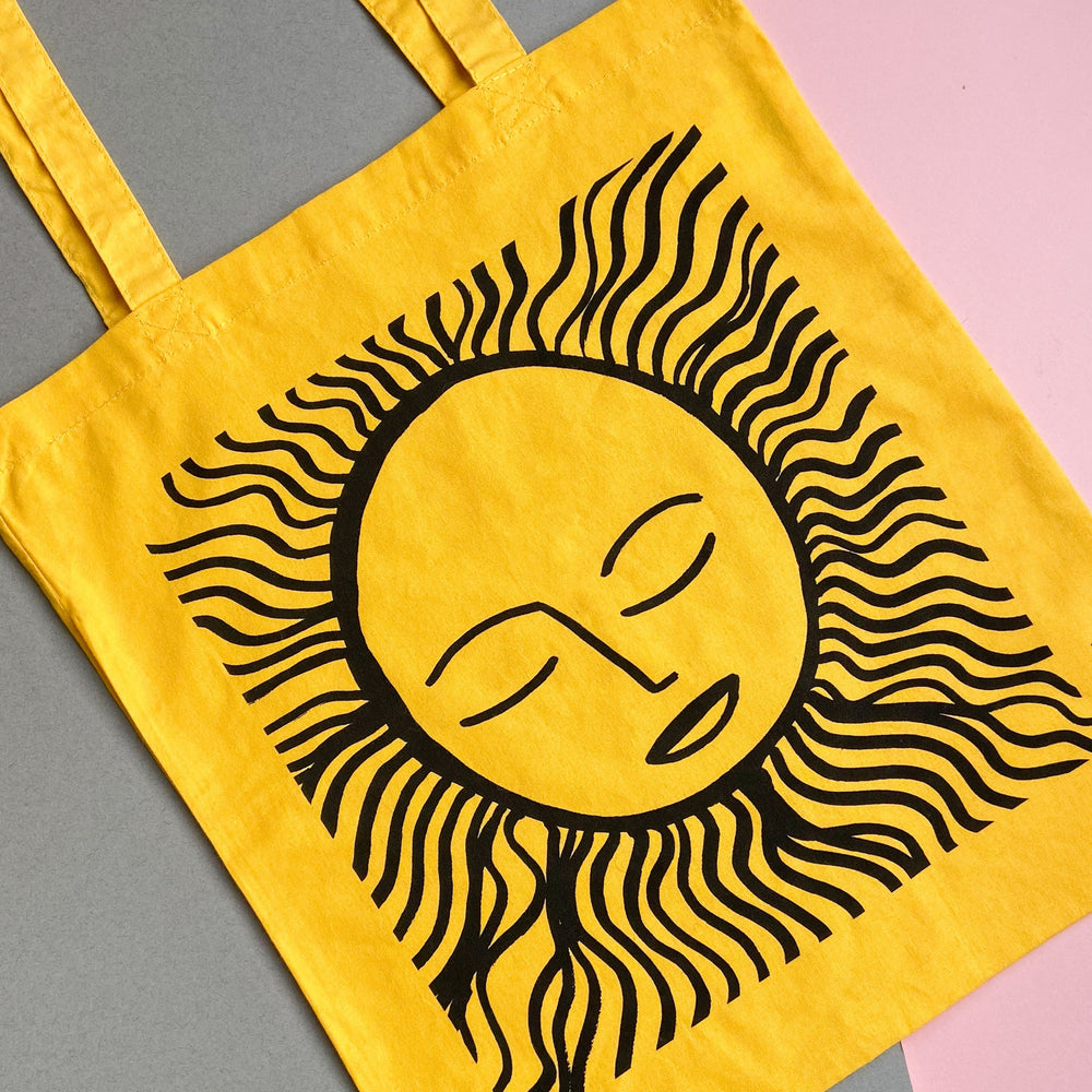 Yellow Sun Tote Bag - Margo in Margate