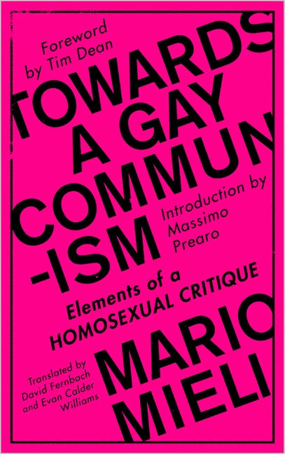 Towards a Gay Communism: Elements of a Homosexual Critique