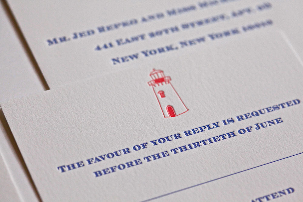 Michelle & Jed is a letterpress wedding suite set in Kennebunkport, ME. Would you like to be featured on #PPRealBride? Email us your photos to hello@pickettspress.com to be featured on our page! Shop here for more Pickett's Press wedding suites!