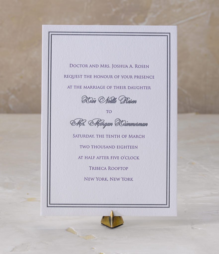  Zoe & Morgan is a letterpress wedding suite set in NYC. Call us toll-free at 1-800-995-1549 or email us at hello@pickettspress.com